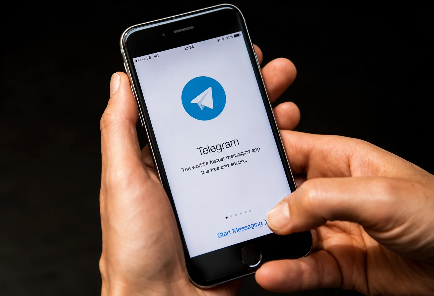 Interface de envio de mensagens no Telegram